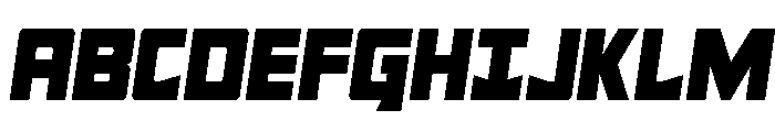Tower of Silence Semi-Italic Font UPPERCASE