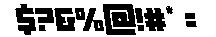 Tower of Silence Semi-Leftalic Font OTHER CHARS