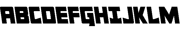 Tower of Silence Semi-Leftalic Font UPPERCASE