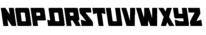 Tower of Silence Semi-Leftalic Font UPPERCASE