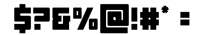 Tower of Silence Spaced Font OTHER CHARS