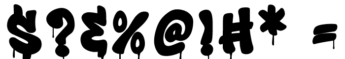 Toxic Rebel Drip Font OTHER CHARS