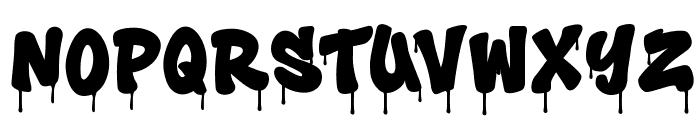 Toxic Rebel Drip Font UPPERCASE