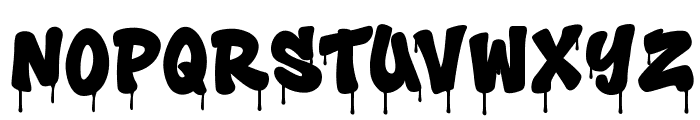 Toxic Rebel Drip Font LOWERCASE