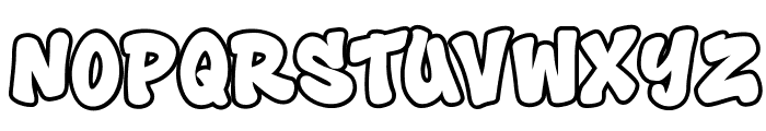 Toxic Rebel Outline Outline Font LOWERCASE