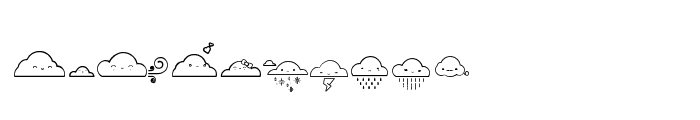 Toy Cloud Font UPPERCASE