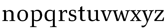 Toppan Bunkyu Mincho Regular Font LOWERCASE