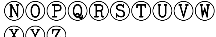 TOC in Rings Regular Font UPPERCASE