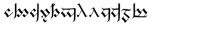 Tolkien Tengwanda Gothic Gothic Font UPPERCASE