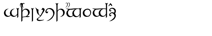 Tolkien Tengwanda Namarie Namarie Font UPPERCASE