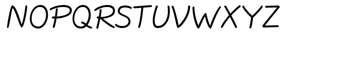 Tolomeo Handwriting Regular Font UPPERCASE