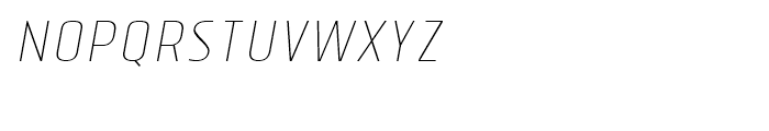 Tolyer Thin Italic No2 Font LOWERCASE
