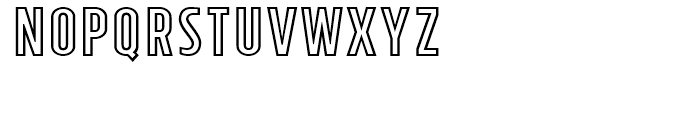 Tolyer X Outline Font UPPERCASE