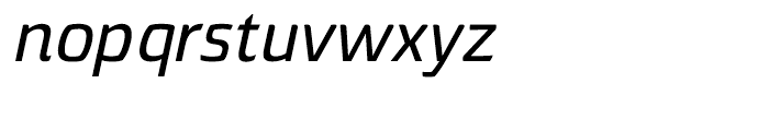 Torcao Expanded Demi Italic Font LOWERCASE