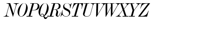 Torino Modern Regular Italic Font UPPERCASE
