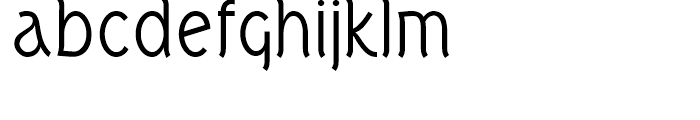 Tork Regular Font LOWERCASE