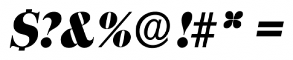 Toledo Serial Heavy Italic Font OTHER CHARS