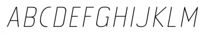 Tolyer No.2 Thin Italic Font UPPERCASE