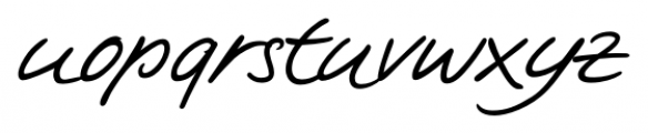 Tommi Handwriting Regular Font LOWERCASE