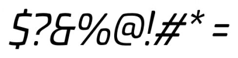 Torcao Cond Medium Italic Font OTHER CHARS