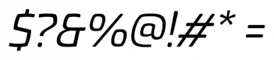 Torcao Ext Medium Italic Font OTHER CHARS