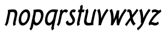 Tork Bold Italic Font LOWERCASE