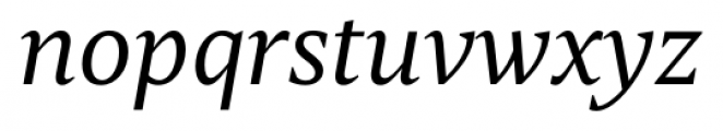 Torrent Italic Font LOWERCASE