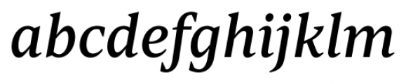 Torrent Medium Italic Font LOWERCASE