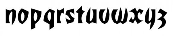 Totally Gothic Regular Font LOWERCASE