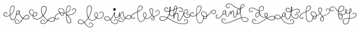 Touch Me Extras Font UPPERCASE