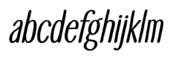 Touch Tone Italic Font LOWERCASE