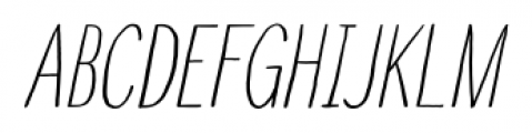 Touch Tone Light Italic Font UPPERCASE