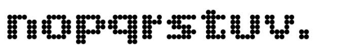 TO Gridlow Dotted Font LOWERCASE