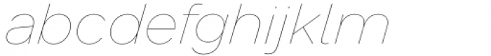 Toboggan Thin Italic Font LOWERCASE