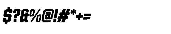 Tod Krob Black Italic Font OTHER CHARS