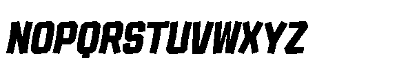 Tod Krob Black Italic Font UPPERCASE