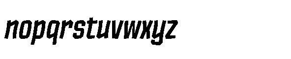 Tod Krob Bold Italic Font LOWERCASE