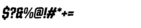 Tod Krob Extra Bold Italic Font OTHER CHARS