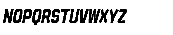Tod Krob Extra Bold Italic Font UPPERCASE