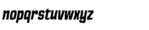 Tod Krob Extra Bold Italic Font LOWERCASE