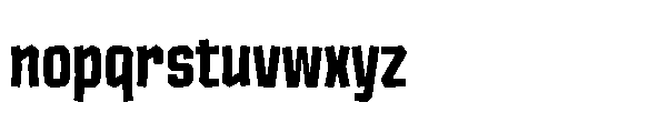 Tod Krob Extra Bold Font LOWERCASE