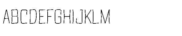 Tod Krob Extra Light Font UPPERCASE