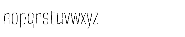 Tod Krob Extra Light Font LOWERCASE