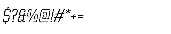 Tod Krob Italic Font OTHER CHARS