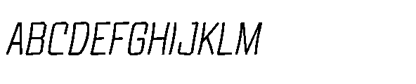 Tod Krob Italic Font UPPERCASE
