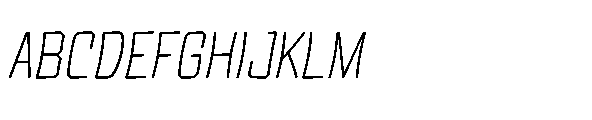 Tod Krob Light Italic Font UPPERCASE