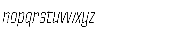Tod Krob Light Italic Font LOWERCASE