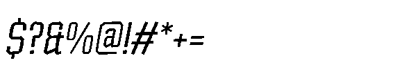 Tod Krob Medium Italic Font OTHER CHARS
