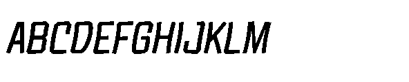Tod Krob Semi Bold Italic Font UPPERCASE