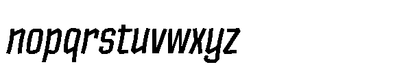 Tod Krob Semi Bold Italic Font LOWERCASE